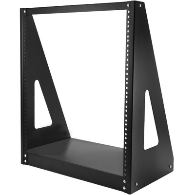 StarTech.com Heavy Duty 2-Post Rack - 12U - For A/V Equipment, Server, Patch Panel, LAN Switch - 12U Rack Height x 19" Rack Width - Floor Standing, Tabletop Open Frame - Black - Steel - 352.74 lb Maximum Weight Capacity - TAA Compliant