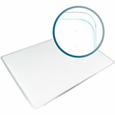 Floortex Viztex&reg; Glacier White Multi-Purpose Grid Glass Dry-Erase Board 17" x 23" - 17" (1.4 ft) Width x 23" (1.9 ft) Height - White Glass Surface - Rectangle - Magnetic - Magnetic, Smooth Writing, Ghost Resistant, Stain Resistant, Easy to Cle...