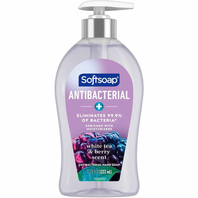 Softsoap Antibacterial White Tea Hand Soap - White Tea & Berry Scent - 11.25 fl oz - Pump Bottle Dispenser - Bacteria Remover, Dirt Remover - Hand, Skin, Kitchen, Bathroom - Moisturizing - Antibacterial - Refillable, Paraben-free, Phthalate-free, ...