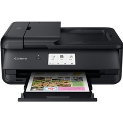 Canon PIXMA TS9520BK Wireless Inkjet Multifunction Printer - Color - Black - Copier/Printer/Scanner - 4800 x 1200 dpi Print - Automatic Duplex Print - Color Scanner - 1200 dpi Optical Scan - Ethernet - Wireless LAN - Apple AirPrint, Mopria Print S...