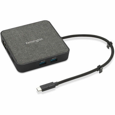 Kensington MD120U4 USB4 Portable Docking Station - for Monitor, Notebook - USB4 - 2 Displays Supported - 4K, 8K - 3840 x 2160, 7680 x 4320 - 3 x USB Ports - 2 x USB Type-A Ports - USB Type-A - 1 x USB Type-C Ports - USB Type-C - Network (RJ-45) - ...