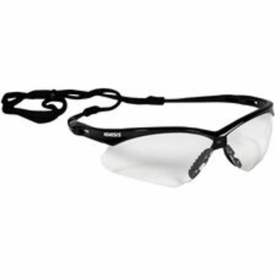 Kleenguard V30 Nemesis Safety Eyewear - Recommended for: Workplace, Home, Industrial, Manufacturing, Eye, Construction, Shooting - Universal - UVA, UVB, UVC Protection - Polycarbonate - Durable, Lightweight, Wraparound Frame, Neck Cord, Scratch Re...