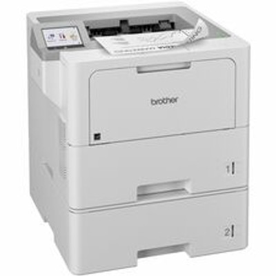 Brother HL-L6415DWT Desktop Wireless Laser Printer - Monochrome - 52 ppm Mono - 1200 x 1200 dpi Print - Automatic Duplex Print - 1140 Sheets Input - Ethernet - Wireless LAN - Wi-Fi Direct - 160000 Pages Duty Cycle - Plain Paper Print - Gigabit Eth...
