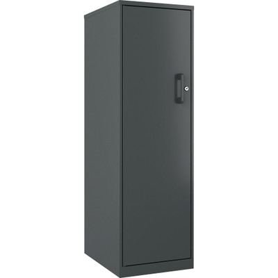 NuSparc Personal Storage Cabinet - 18" Length x 14.2" Width x 46.4" Height - 4 x Shelf(ves) - Hinged Door(s) - Sturdy, Durable, Welded, Eco-friendly, Nonporous Surface, Locking Mechanism, Ventilated, Locking Door - Graphite - Steel - Recycled - TA...