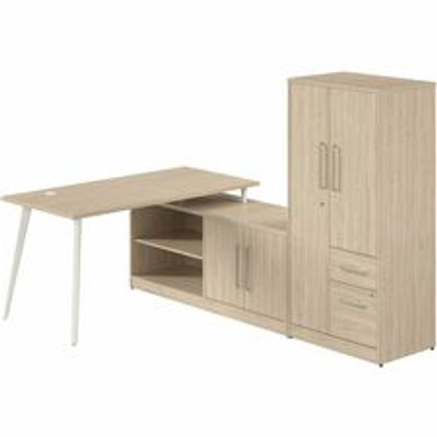 Bush Business Furniture Vista Office Furniture Collection - 61" Height x 60" Width x 59" Depth, x 60" Width Return, x 1" Thickness Surface - Material: Steel, Thermofused Laminate (TFL), Engineered Wood, Melamine, Plastic, Metal, Hardboard, Laminat...