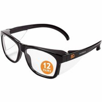 Ansell Healthcare Products - Recommended for: Construction - Universal - Eye, UVA, UVB, UVC, Fog Protection - Polycarbonate - Clear Lens - Black Frame - Anti-fog, Durable, Lightweight, Comfortable, Wraparound Frame, Anti-scratch, Impact Resistant ...