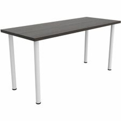 Safco Jurni Multi-Purp. Table w/Post Leg & Glides - Powder Coated Post Leg Base - Modern Style x 60" Table Top Width x 24" Table Top Depth x 1.10" Table Top Thickness - 29" Height - Multipurpose - Assembly Required - Asian Night - Laminate Top Mat...