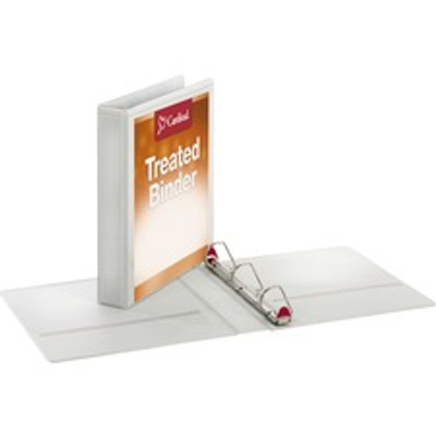 Cardinal Locking Slant-D ClearVue Binder - 1 1/2" Binder Capacity - Letter - 8 1/2" x 11" Sheet Size - 375 Sheet Capacity - 1 3/5" Spine Width - 3 Ring(s) - Fastener(s): D-Ring - Pocket(s): 2, Inside Front & Back - Polypropylene - White - 1.18 lb ...