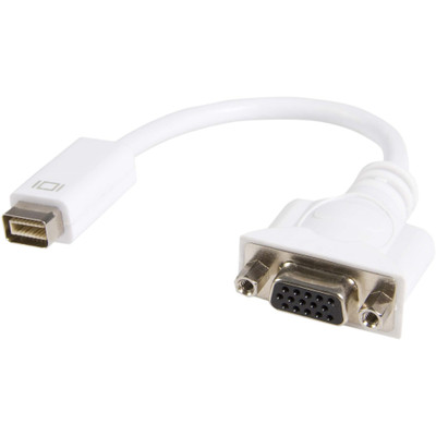 StarTech.com Mini DVI to VGA Video Cable Adapter for Macbooks and iMacs - 7.99" Mini-DVI/VGA Video Cable for Video Device, MacBook, iMac, Monitor - First End: 1 x 32-pin Mini-DVI Digital Video - Male - Second End: 1 x 15-pin HD-15 - Female - White...