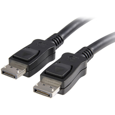 StarTech.com 25 ft DisplayPort Cable with Latches - M/M - 25 ft DisplayPort Video Cable for Audio/Video Device, Monitor, Workstation, Notebook, Projector, Graphics Card - First End: 1 x 20-pin DisplayPort 1.2 Digital Audio/Video - Male - Second En...