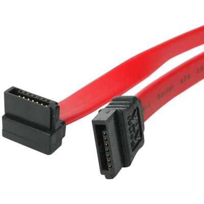 StarTech.com 6in SATA to Right Angle SATA Serial ATA Cable - 6" SATA Data Transfer Cable for Hard Drive, Optical Drive, Computer Case, Server, Workstation - First End: 1 x 7-pin SATA 3.0 - Female - Second End: 1 x 7-pin SATA 3.0 - Female - 6 Gbit/...