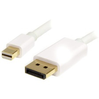 StarTech.com Mini DisplayPort to DisplayPort Cable Audio/Video Cable - 9.84 ft DisplayPort/Mini DisplayPort A/V Cable for TV, Monitor, Projector, Mac mini, Audio/Video Device - First End: 1 x 20-pin Mini DisplayPort 1.2 Digital Audio/Video - Male ...