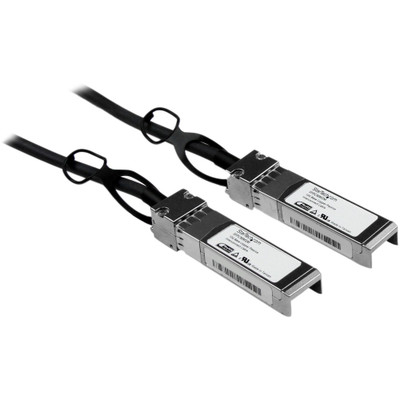 StarTech.com 3m Cisco Compatible SFP+ 10-Gigabit Ethernet (10GbE) Twinax Direct Attach Cable - 9.84 ft Twinaxial Network Cable for Network Device, Server, Switch, Router, Transceiver, Network Firewall - First End: 1 x SFP+ Network - Male - Second ...