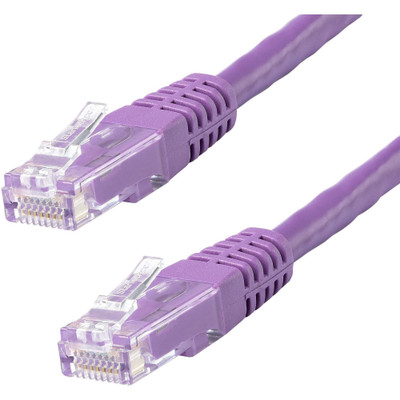 StarTech.com 6ft Purple Cat6 UTP Patch Cable ETL Verified - 6 ft Category 6 Network Cable for Network Device, Wall Outlet, Hub, Workstation, Distribution Panel - First End: 1 x RJ-45 Network - Male - Second End: 1 x RJ-45 Network - Male - 10 Gbit/...