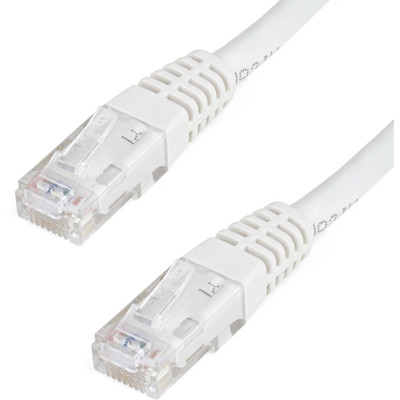 StarTech.com 100ft White Cat6 UTP Patch Cable ETL Verified - 100 ft Category 6 Network Cable for Network Device - First End: 1 x RJ-45 Network - Male - Second End: 1 x RJ-45 Network - Male - 10 Gbit/s - Patch Cable - Gold Plated Connector - CMG - ...