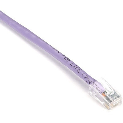 Black Box GigaTrue Cat.6 UTP Patch Network Cable - 6 ft Category 6 Network Cable for Patch Panel, Wallplate, Network Device - First End: 1 x RJ-45 Network - Male - Second End: 1 x RJ-45 Network - Male - 1 Gbit/s - Patch Cable - CM - 24 AWG - Lilac...