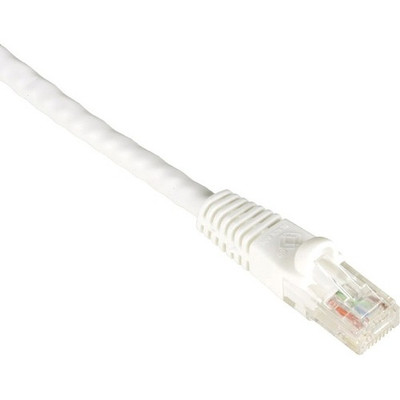 Black Box GigaTrue Cat.6 UTP Patch Network Cable - 14 ft Category 6 Network Cable for Patch Panel, Wallplate, Network Device - First End: 1 x RJ-45 Network - Male - Second End: 1 x RJ-45 Network - Male - 1 Gbit/s - Patch Cable - CM - 24 AWG - Whit...