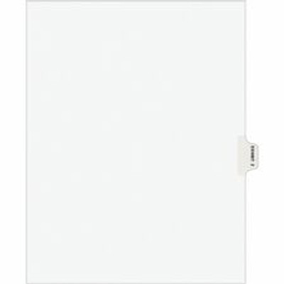 Avery&reg; Individual Legal Exhibit Dividers - Avery Style - 10 x Divider(s) - Printed Tab(s) - Character - Z - 10 Tab(s)/Set - 8.5" Divider Width x 11" Divider Length - Letter - White Paper Divider - White Tab(s) - 20% Recycled - Unpunched, Reinf...