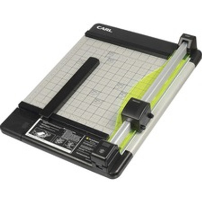 CARL Heavy-Duty Metal Base 12" Paper Trimmer - 36 Sheet Cutting Capacity - 1 Carbide Blade - 12" Cutting Length - 12" Blade Length - 0.8" Height x 14" Width x 12.3" Length - Heavy Duty, Locking Blade - Metal, Acrylonitrile Butadiene Styrene (ABS),...