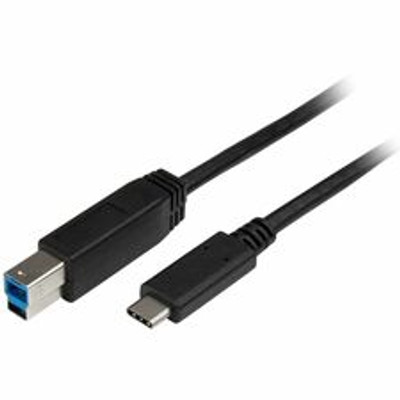 StarTech.com USB Data Transfer Cable - 6.56 ft USB-C/USB-B Data Transfer Cable for Docking Station, Printer, Notebook, Tablet, Computer - First End: 1 x 24-pin USB 3.0 Type C - Male - Second End: 1 x 9-pin USB 3.0 Type B - Male - Nickel Plated Con...