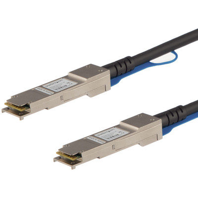 StarTech.com QSFP+ Direct Attach Cable - MSA Compliant - 5 m (16.4 ft.) - 16.40 ft Twinaxial Network Cable for Network Device, Server, Switch, Transceiver - First End: 1 x QSFP+ Network - Male - Second End: 1 x QSFP+ Network - Male - 40 Gbit/s - 3...