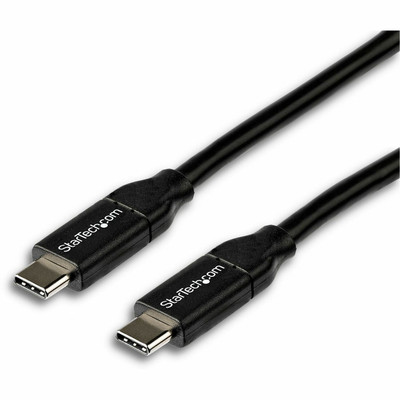 StarTech.com USB-C to USB-C Cable w/ 5A PD - M/M - 2 m (6 ft.) - USB 2.0 - USB-IF Certified - 6.60 ft USB Data Transfer Cable for Chromebook, Docking Station, Notebook, MacBook, MacBook Pro - First End: 1 x 24-pin USB 2.0 Type C - Male - Second En...