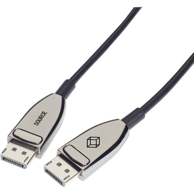Black Box DisplayPort 1.4 Active Optical Cable - 32.81 ft Fiber Optic A/V Cable for Audio/Video Device, Video Extender, Transmitter, Receiver - First End: 1 x DisplayPort 1.4 Digital Audio/Video - Male - Second End: 1 x DisplayPort 1.4 Digital Aud...