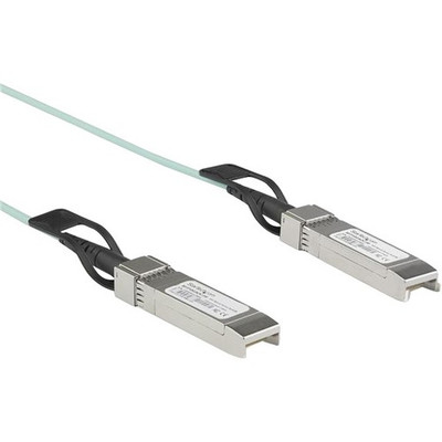 StarTech.com Dell EMC AOC-SFP-10G-2M Compatible SFP+ Active Optical Cable - 2 m (6.6ft) - 6.56 ft Fiber Optic Network Cable for Network Device, Server, Router, Switch - First End: 1 x SFP+ Network - Male - Second End: 1 x SFP+ Network - Male - 10 ...