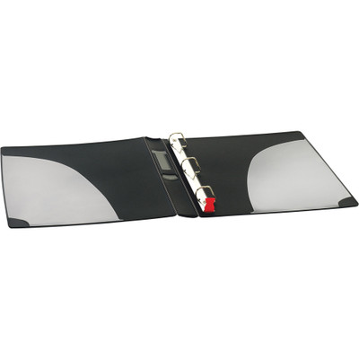 Cardinal SuperLife Pro Easy Open Slant-D Binder - 1" Binder Capacity - 225 Sheet Capacity - Fastener(s): D-Ring - Pocket(s): 2, Inside Front & Back - Polypropylene - Black - 1.10 lb - Durable, Heavy Duty, Crack Resistant, Clear Overlay, Non-stick,...