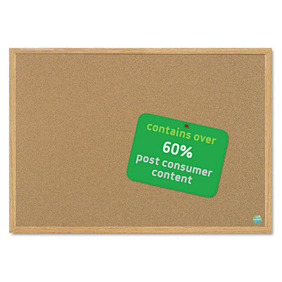 Earth Cork Board, 24 X 36, Wood Frame Earth Cork Board, 24 X 36, Wood Frame