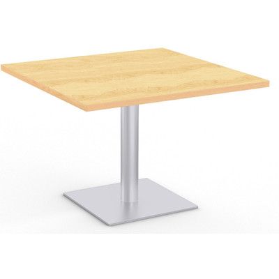 Special-T Sienna Hospitality Table - High Pressure Laminate (HPL) Square Top - Powder Coated Base - 42" Table Top Width x 42" Table Top Depth x 1.25" Table Top Thickness - 29" Height - Hospitality, Breakroom, Cafeteria - Assembly Required - Kensin...