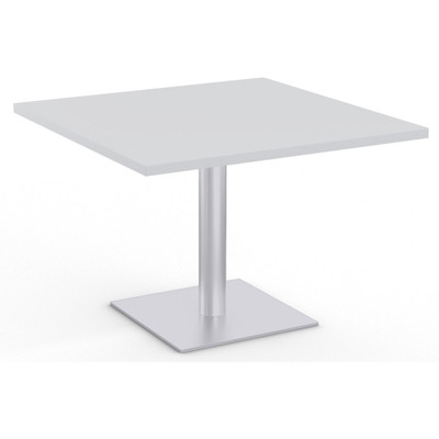 Special-T Sienna Hospitality Table - High Pressure Laminate (HPL) Square Top - Powder Coated Base - 36" Table Top Length x 36" Table Top Width x 1.13" Table Top Depth - 42" Height - Breakroom, Hospitality, Cafeteria - Assembly Required - Fashion G...