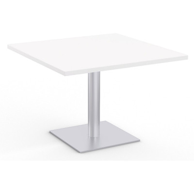 Special-T Sienna Hospitality Table - High Pressure Laminate (HPL) Square Top - Powder Coated Base - 36" Table Top Length x 36" Table Top Width x 1.13" Table Top Depth - 42" Height - Breakroom, Hospitality, Cafeteria - Assembly Required - Designer ...