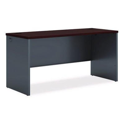 38000 Series Desk Shell, 60w X 24d X 29.5h, Mahogany/charcoal