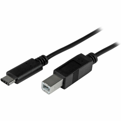 StarTech.com 1m (3ft) USB-C to USB-B Cable - M/M - USB 2.0 - USB Type-C to USB Type-B Cable - 3.28 ft USB-C/USB-B Data Transfer Cable for Printer, Notebook, Desktop Computer - First End: 1 x 4-pin USB 2.0 Type B - Male - Second End: 1 x 24-pin USB...