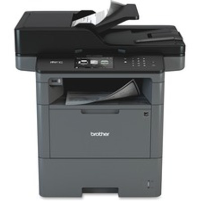 Brother MFC-L6700DW Wireless Laser Multifunction Printer - Monochrome - Copier/Fax/Printer/Scanner - 48 ppm Mono Print - 1200 x 1200 dpi Print - Automatic Duplex Print - Up to 100000 Pages Monthly - 570 sheets Input - Color Scanner - 1200 dpi Opti...