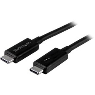 StarTech.com 1m Thunderbolt 3 (20Gbps) USB-C Cable - 3.28 ft USB Data Transfer Cable for Docking Station, Portable Hard Drive, Monitor, Chromebook, MacBook - First End: 1 x 24-pin USB 3.1 Type C - Male - Second End: 1 x 24-pin USB 3.1 Type C - Mal...