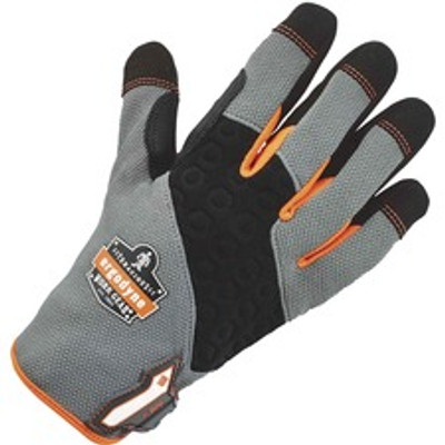 Ergodyne ProFlex 820 High-abrasion Handling Gloves - 9" Glove Length - 8 Size Number - Medium Size - Gray - Pull-on Tab, Abrasion Resistant, Reinforced Thumb, Knitted, Comfortable, Rugged, Reinforced Saddle, Reinforced Palm Pad - For Construction,...