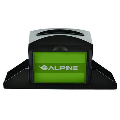 Interfold Table Top Dispenser Napkin Holder with Caddy, 6 x 14.17 x 6.5, Black