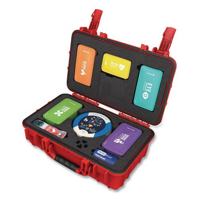 Trauma Kit with Heartsine 350P - XL Rugged Hard Case, 287 Pieces
