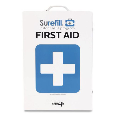 150 Series Class B 4-Shelf FIrst Aid Cabinet - Without Meds, 150 Person, 457 Pieces, Metal Case