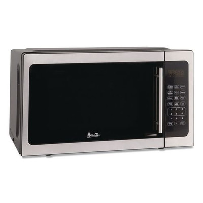 1.5 Cu Ft Countertop Microwave, Stainless Steel/Black