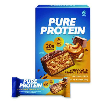 Pure Protein Bar, Chocolate Peanut Butter, 1.76 oz Bar, 6/Box
