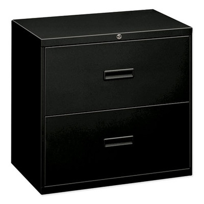 400 Series Lateral File, 2 Legal/letter-size File Drawers, Black, 30" X 18" X 28" 400 Series Lateral File, 2 Legal/letter-size File Drawers, Black, 30" X 18" X 28"
