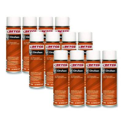 Citrufoam Cleaner/Degreaser, 19 oz Aerosol Can, 12/Carton