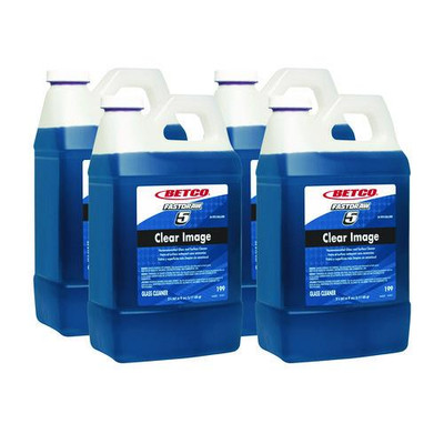 Clear Image FastDraw Glass and Surface Cleaner, Rain Fresh Scent, 67.6 oz Bottle, 4/Carton