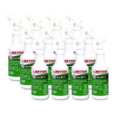 Sure Bet II Foaming Disinfectant, Citrus Floral Scent, 32 oz Bottle, 12/Carton