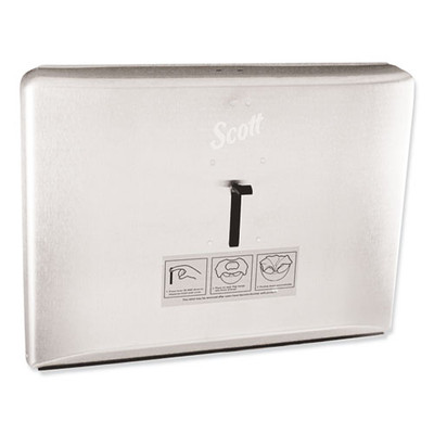 Personal Seat Cover Dispenser, 16.6 X 2.5 X 12.3, Stainless Steel Personal Seat Cover Dispenser, 16.6 X 2.5 X 12.3, Stainless Steel