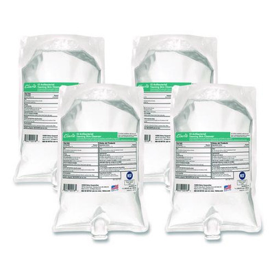E2 Antibacterial Foaming Skin Cleanser Refill, Fragrance-Free, 1,000 mL, 6/Carton