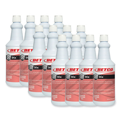 Stix Toilet Bowl Cleaner, Cherry Almond Scent, 32 oz Bottle, 12/Carton